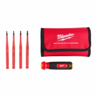 Викрутка прецизійна зі змінними бітами Milwaukee VDE Torx 4 в 1 (4932493658)