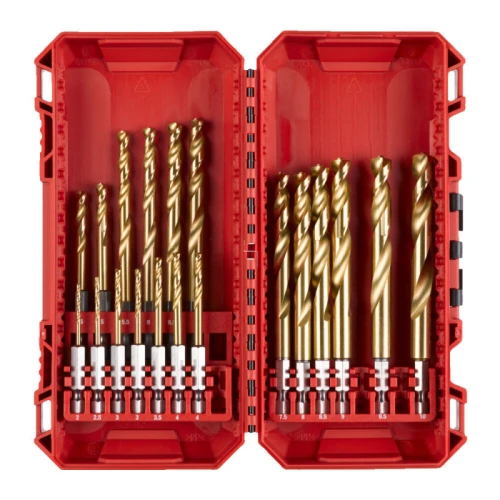 Набор сверл по металлу Milwaukee RedHEX SHOCKWAVE HSS-TiN PACKOUT 2 – 10 мм (19 шт.) (4932493866)