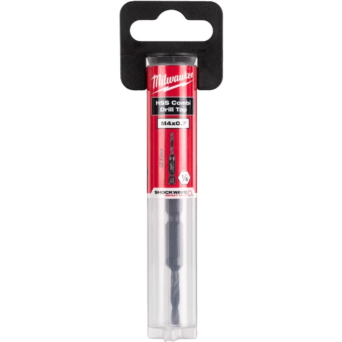 Метчик комбинированный Milwaukee 1/4 Hex HSS-G M4x52 мм (4932498262)