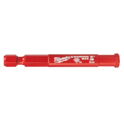 Коронка алмазна MILWAUKEE Diamond Plus 1/4 Hex Ø 8 мм (4932498343)