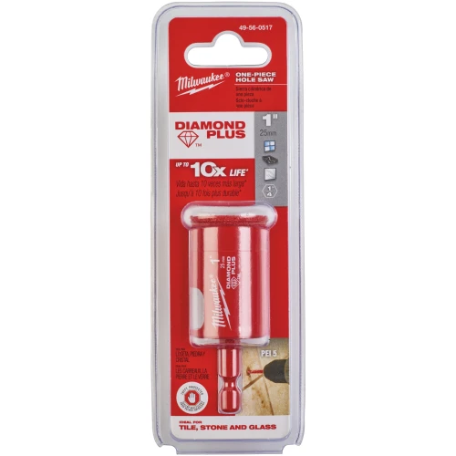 Коронка алмазна MILWAUKEE Diamond Plus 1/4 Hex Ø 25 мм (4932498350)