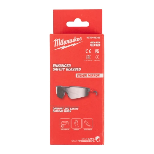 Очки защитные зеркальные Milwaukee ENHANCED AS/AF (4932498365)