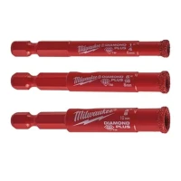 Набір алмазних коронок MILWAUKEE Diamond Plus 1/4 Hex Ø 6/8/10 мм (3 шт.) (4932498368)