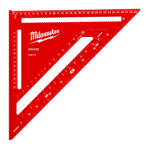 Угольник-транспортир метрический алюминиевый Milwaukee (300x300 мм) (4932498717)