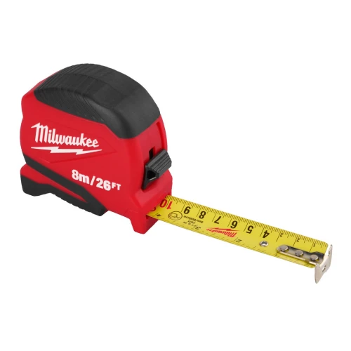 Рулетка вимірювальна Milwaukee Pro Compact GEN II 8 м / 26 фт x 25 мм (4932498781)