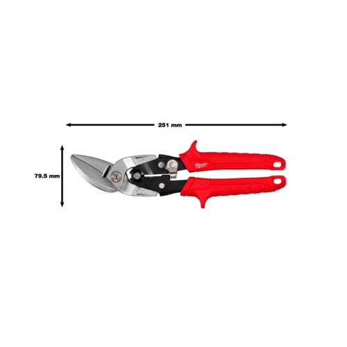 Ножиці по металу офсетні (лівий різ) Milwaukee 251 мм (4932499013)