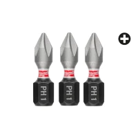 Біта ударна Milwaukee SHOCKWAVE PH1 x 25 мм, 3 шт. (4932500352)
