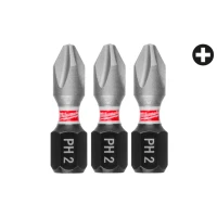 Бита ударная Milwaukee SHOCKWAVE PH2 x 25 мм, 3 шт. (4932500353)
