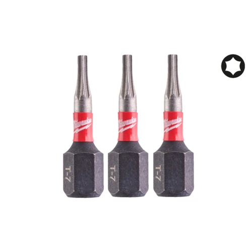 Бита ударная Milwaukee SHOCKWAVE TX7 x 25 мм, 3 шт. (4932500358)