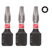 Бита ударная Milwaukee SHOCKWAVE TX10 x 25 мм, 3 шт. (4932500361)