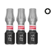 Бита ударная Milwaukee SHOCKWAVE TX27 x 25 мм, 3 шт. (4932500365)