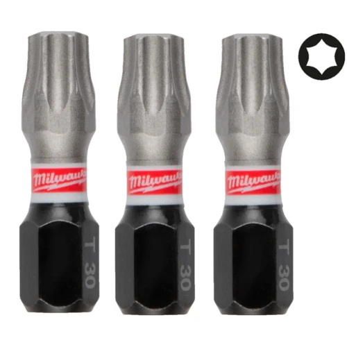 Бита ударная Milwaukee SHOCKWAVE TX30 x 25 мм, 3 шт. (4932500366)