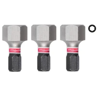 Бита ударная Milwaukee SHOCKWAVE Hex12 x 25 мм, 3 шт. (4932500385)