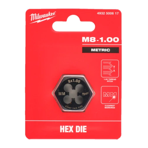 Плашка шестигранная Milwaukee M8 – 1.0 мм (4932500617)