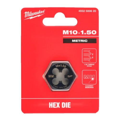Плашка шестигранная Milwaukee M10 – 1.50 мм (4932500620)