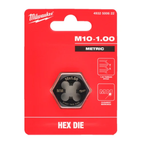 Плашка шестигранная Milwaukee M10 – 1.0 мм (4932500622)
