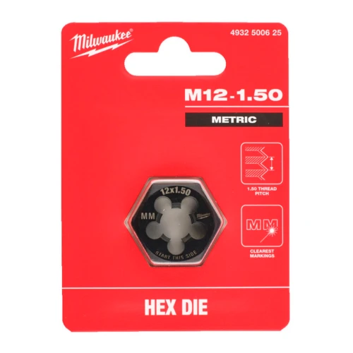 Плашка шестигранная Milwaukee M12 – 1.5 мм (4932500625)