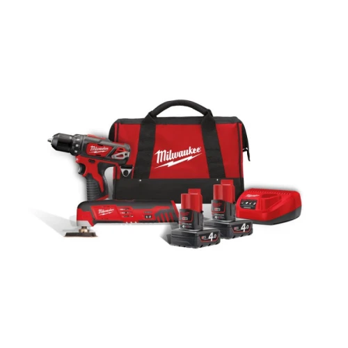  Набор аккумуляторного инструмента Milwaukee M12 BPP2D-402B (4933441250)