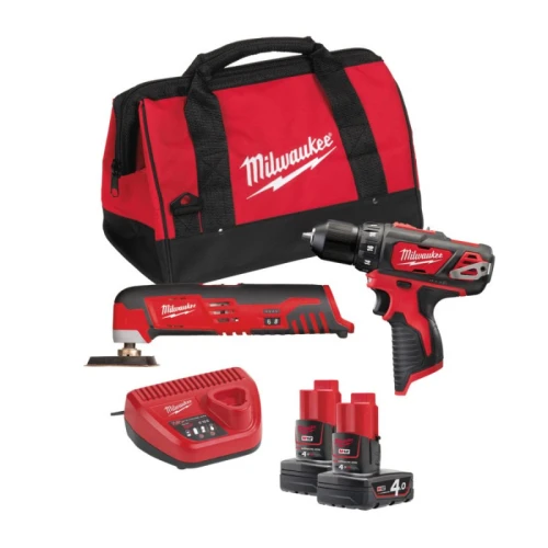  Набор аккумуляторного инструмента Milwaukee M12 BPP2D-402B (4933441250)