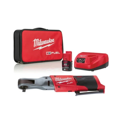 Тріскачка акумуляторна безщіткова Milwaukee M12 FIR38-201B FUEL (3/8") (4933459798)