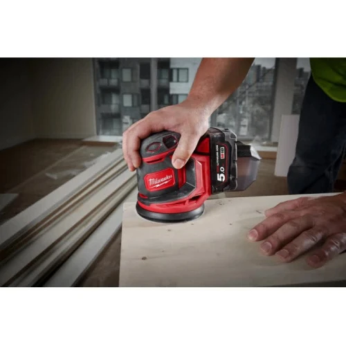 Шліфмашина ексцентрикова акумуляторна безщіткова Milwaukee M18 BOS125-0 (125 мм) (4933464228)