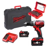 Дриль-шурупокрут акумуляторний Milwaukee M18 BDD-402CA 60 Нм (АКБ / ЗП / набір біт) (4933464942)