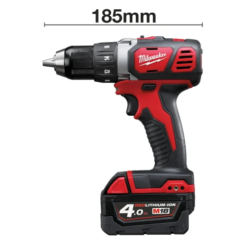 Дриль-шурупокрут акумуляторний Milwaukee M18 BDD-402CA 60 Нм (АКБ / ЗП / набір біт) (4933464942)