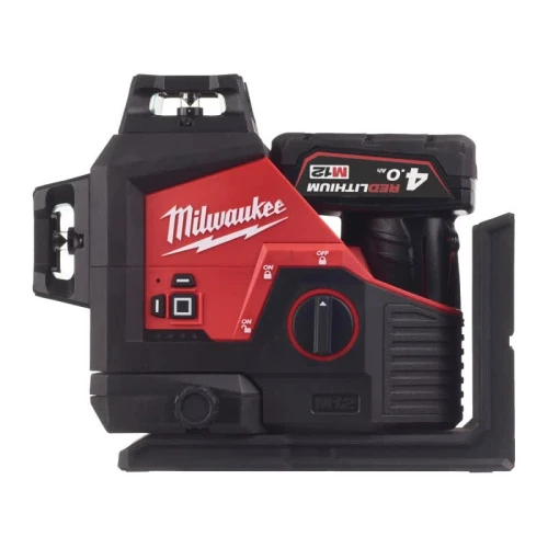 Аккумуляторный лазерный нивелир Milwaukee M12 3PL-401C (зеленый луч) (4933478102) 