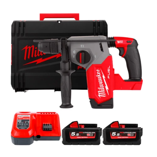 Перфоратор аккумуляторный Milwaukee SDS-PLUS M18 FHX-552X (АКБ и ЗУ) (4933478889)