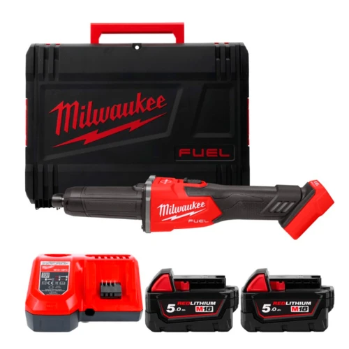 Шлифмашина прямая цанговая аккумуляторная Milwaukee M18 FDGRB-502X (АКБ и ЗУ) (4933480954)
