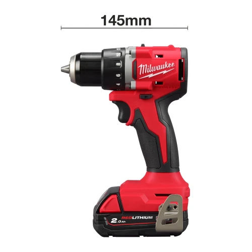 Дриль-шурупокрут акумуляторний Milwaukee M18 BLDDRC-202С 60.5 Нм (АКБ і ЗП) (4933492833)