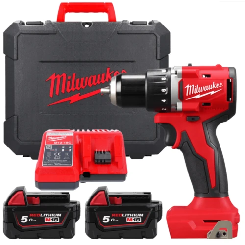 Дриль-шурупокрут акумуляторний безщітковий Milwaukee M18 BLDDRC-502С 60.5 Нм (АКБ і ЗП) (4933492835)