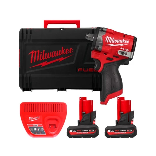Гайковерт аккумуляторный ударный бесщеточный Milwaukee M12 FCIWF12G3- 502X 1/2" (АКБ и ЗУ) (4933493455)