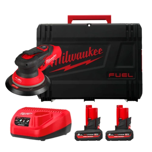 Шліфувальна машина ексцентрикова акумуляторна безщіткова Milwaukee M12 FROS2.5-502X Ø150 мм (АКБ і ЗП) (4933493648)