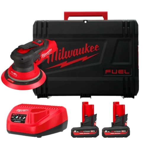 Шліфувальна машина ексцентрикова акумуляторна безщіткова Milwaukee M12 FROS5-0 Ø150 мм (АКБ і ЗП) (4933493651)