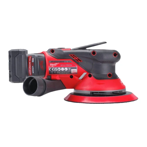 Шлифмашина эксцентриковая аккумуляторная бесщёточная Milwaukee M12 FROS5-0 Ø150 мм (АКБ и ЗУ) (4933493651)
