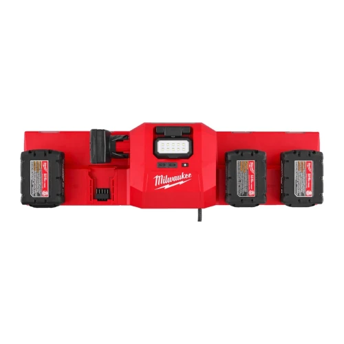 Зарядное устройство с фонариком на 6 аккумуляторов Milwaukee M12-18 GBC4 4хМ18/2хМ12 (4933493863)