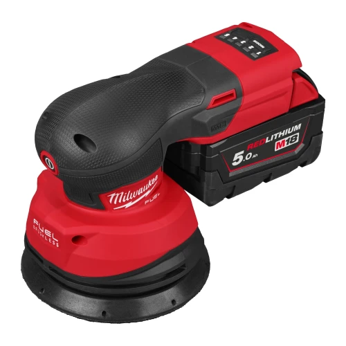 Шліфувальна машина ексцентрикова акумуляторна безщіткова Milwaukee M18 FROS125-502X Ø125 мм (АКБ і ЗП) (4933498254)