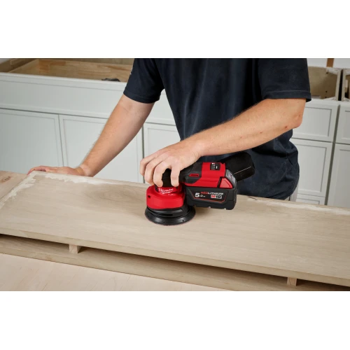 Шліфувальна машина ексцентрикова акумуляторна безщіткова Milwaukee M18 FROS125-502X Ø125 мм (АКБ і ЗП) (4933498254)
