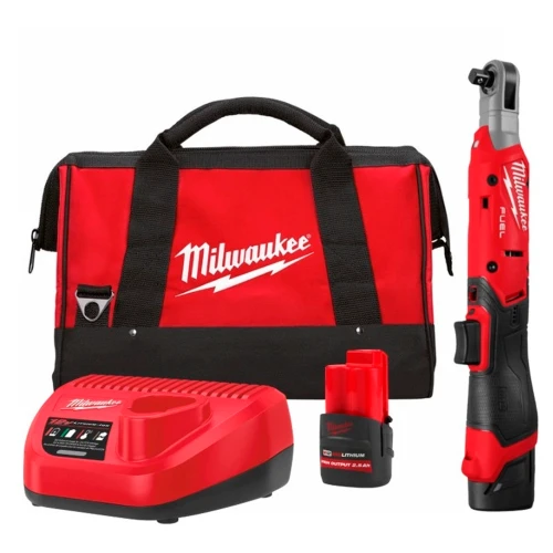 Тріскачка акумуляторна безщіткова Milwaukee 3/8" M12 FIR38G2-252B 95 Нм (АКБ і ЗП) (4933498937)