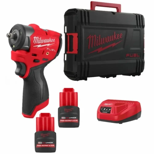 Гайковерт акумуляторний ударний безщітковий Milwaukee M12 FSCIWF38-252X 3/8" 305 Нм (АКБ і ЗП) (4933498970)