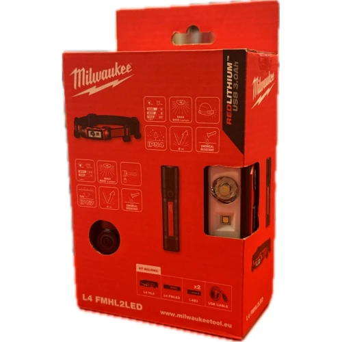 Набір світлодіодних акумуляторних ліхтарів Milwaukee L4 FMHL2LED-302 (4933499300)