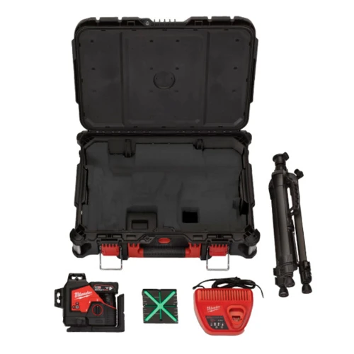 Нівелір лазерний акумуляторний 3D Milwaukee M12 3PLKIT-401P (4933499379) 