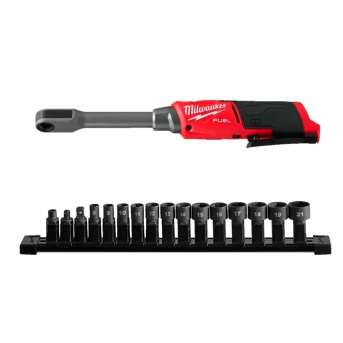Тріскачка наскрізна акумуляторна безщіткова Milwaukee Hex 14.4 мм M12 FPTR-0 81 Нм (без АКБ і ЗП) (4933499413)