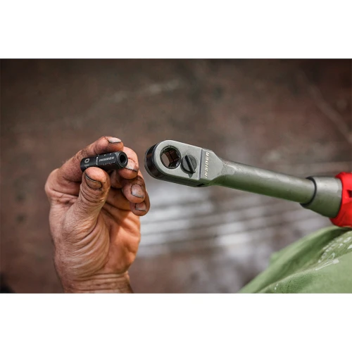 Тріскачка наскрізна акумуляторна безщіткова Milwaukee Hex 14.4 мм M12 FPTR-0 81 Нм (без АКБ і ЗП) (4933499413)