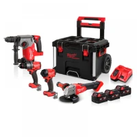 Набір безщіткового акумуляторного електроінструменту Milwaukee M18 FPP4BJ-503P (АКБ і ЗП) (4933499444)