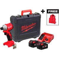 Винтоверт ударный аккумуляторный бесщеточный Milwaukee M18 BLIDRCMC-402C 190 Нм (АКБ и ЗУ) (4933499457)