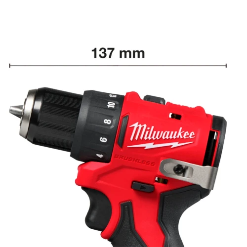Дрель-шуруповерт аккумуляторная бесщеточная Milwaukee M12 BLDDRC-203С 40 Нм (АКБ и ЗУ) (4933499685)