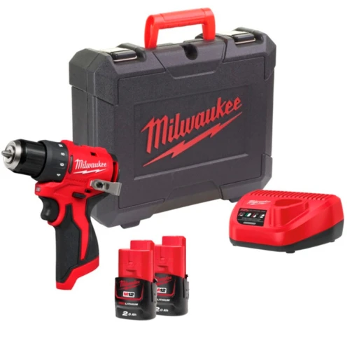 Дриль-шурупокрут акумуляторний Milwaukee M12 BLDDRC-202С 40 Нм (АКБ і ЗП) (4933499686)