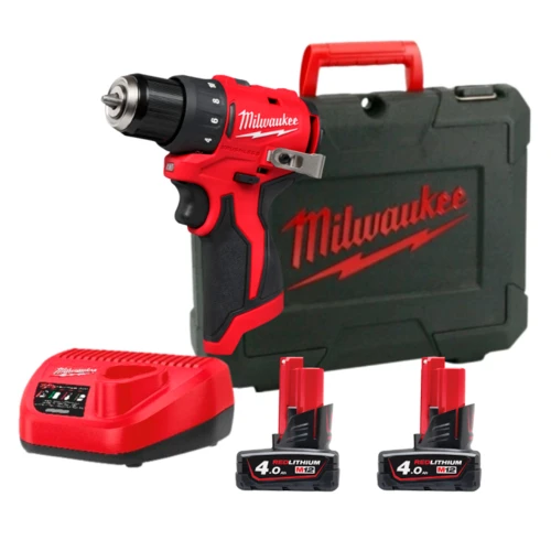 Дриль-шурупокрут акумуляторний Milwaukee M12 BLDDRC-402С 40 Нм (АКБ і ЗП) (4933499688)